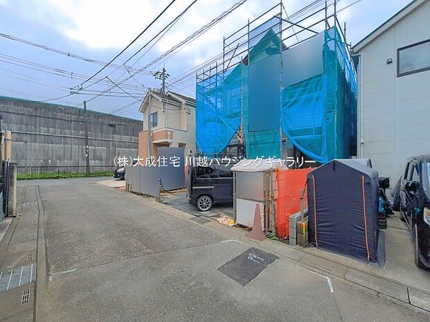 前面4mの公道です。 現地写真2026.7.17撮影