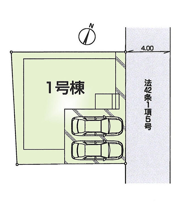 並列駐車が可能なスペースを確保しております。