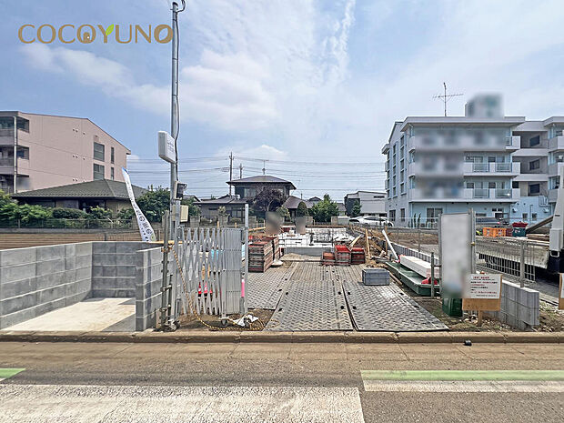 南西向きの陽当たり良好な区画です。No.7現地写真:2026.7.23撮影