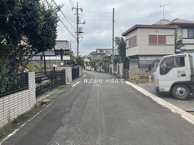 前面道路　現地写真2026.8.31撮影