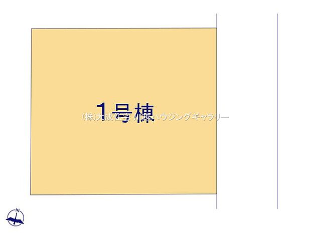 整った区画。並列2台駐車出来ます。