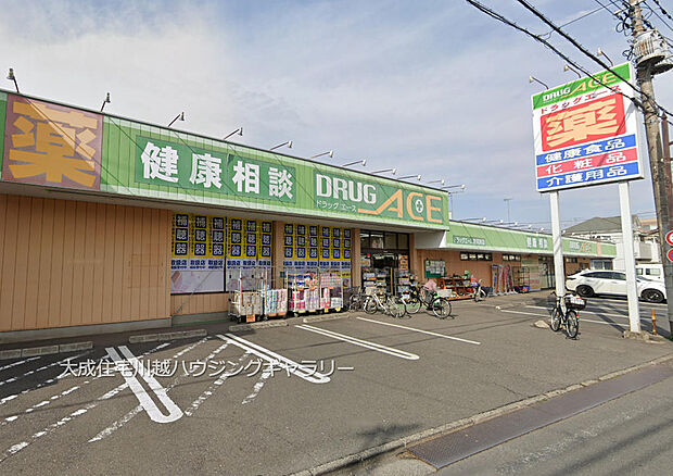 ドラッグエース新河岸店まで1100m 徒歩14分。お薬だけでなく、日用品もお買い求めいただけます。