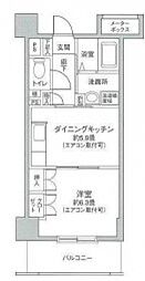 アバンサーダ鶴見 7階1DKの間取り