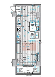 ブライズ蒲田NORTH 7階1SLDKの間取り