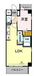 アプライド 3階1LDKの間取り