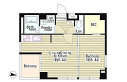 IL RISO 3階1LDKの間取り