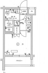 スカイコートヒルズ品川御殿山 3階1Kの間取り