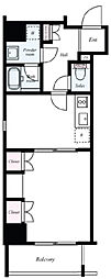 スパシエ・エル新横浜 1DKの間取図画像