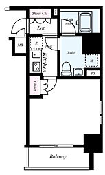 セジョリ大森海岸 1Kの間取図画像