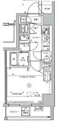 MAXIVカワサキ 1Kの間取図画像