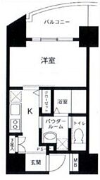 SKYPLAZA2 1Kの間取図画像