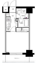 グリフィン川崎・西口シティプラザ 1Kの間取図画像