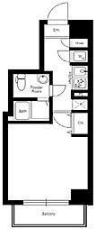 MAKESDESIGN蒲田WEST 1Kの間取図画像