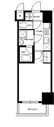 ドールマウスキャッスル 1Kの間取図画像