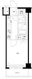 ルーブル川崎中丸子 1Kの間取図画像