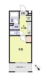 KTA 1Kの間取図画像