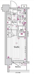 グランド・ガーラ横浜 1Kの間取図画像