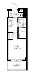 ル・リオン大鳥居 1Kの間取図画像