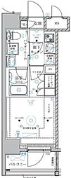 ベルグレード川崎AZ 1Kの間取図画像
