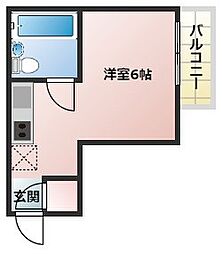 RIZE・ONE阪急園田 ワンルームの間取図画像