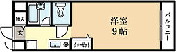 コート木幡 1階1Kの間取り