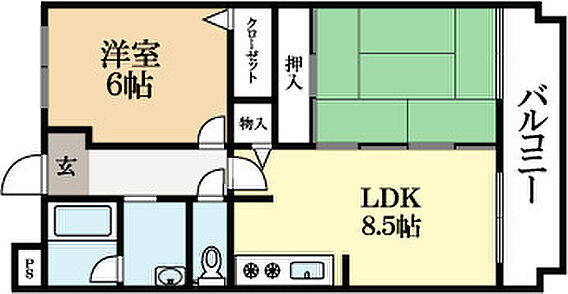 グリーンサム弐番館_間取り_0