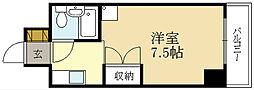 サンヒルズハウス 1Kの間取図画像