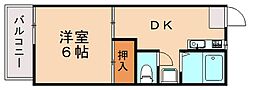 間取図画像 1DK