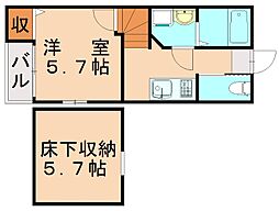 イルサンテ 1SKの間取図画像