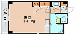 日之出ビル松島 ワンルームの間取図画像