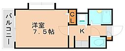プレデュ・パルク壱番館 1Kの間取図画像