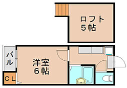 ブリックメゾン吉塚 1Kの間取図画像
