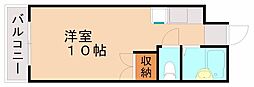 OAKVILLA松島けやき通り ワンルームの間取図画像