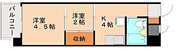 山部ビル 2Kの間取図画像