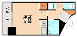 FLEX21博多2 ワンルームの間取図画像