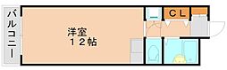 パールハイツ吉塚 ワンルームの間取図画像