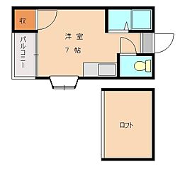 間取図画像 1K