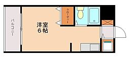 メゾン・ド・香椎参道 ワンルームの間取図画像