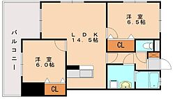 Eg-9 2LDKの間取図画像