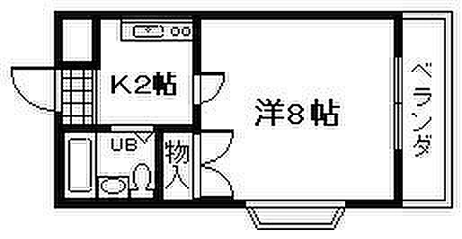 大阪府岸和田市春木旭町(賃貸アパート1K・2階・19.63㎡)の写真 その3