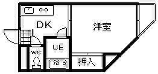 大阪府岸和田市藤井町1丁目(賃貸マンション1DK・3階・24.31㎡)の写真 その3