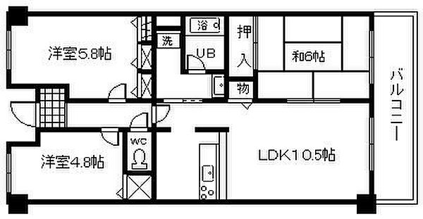 コスモス・ミソノ ｜大阪府岸和田市土生町2丁目(賃貸マンション3LDK・1階・65.71㎡)の写真 その2