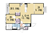 京都市右京区西京極藪ノ下町 3階建 築5年のイメージ