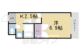 京都府京都市中京区西ノ京北小路町（賃貸アパート1K・2階・23.18㎡） その2