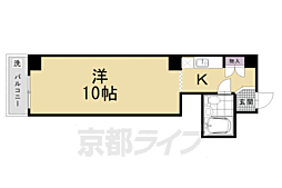 オークリッチ飛鳥 3階1Kの間取り