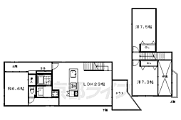 ウィステリア御池 1階3LDKの間取り