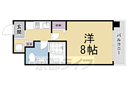 阪急京都本線 西京極駅 徒歩12分の賃貸マンション 6階1Kの間取り