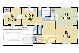 京福電気鉄道嵐山本線 車折神社駅 徒歩3分の賃貸マンション 1階3LDKの間取り