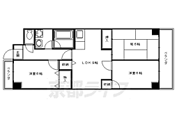 ＨＩＴＯＭＩ　ＢＬＤＧ．　綾小路からすま 6階3LDKの間取り