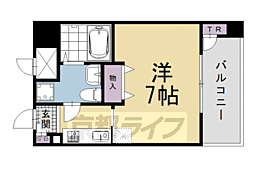 ベラジオ四条烏丸 1Kの間取図画像